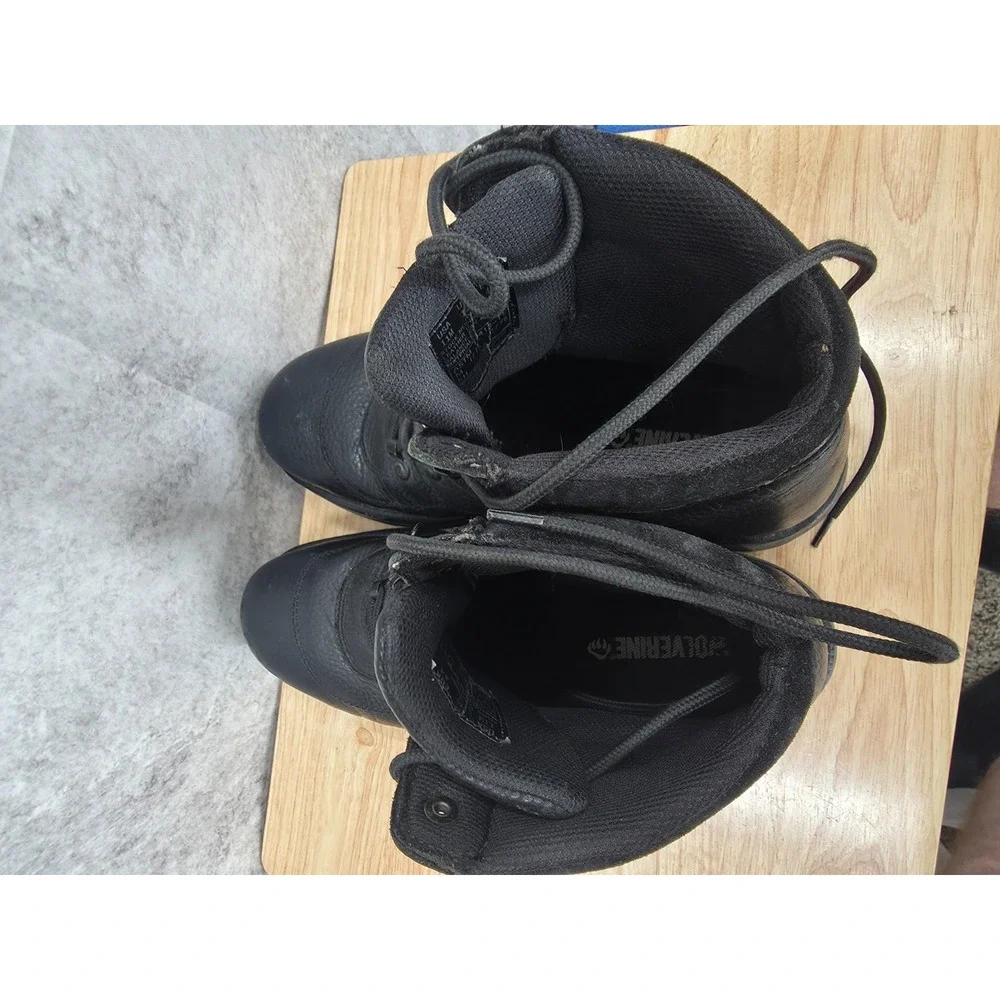Wolverine Work Boots Mens 11 M Black Leather Steel Toe Workwear ASTM F2413-11